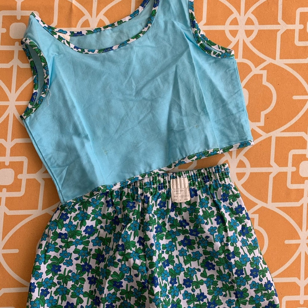 Vtg girls 4T deadstock 1960s outfit